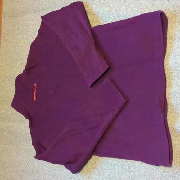 Vintage Nike Virginia Tech quarter zip fleece pullover with front pockets Small - Picture 6 of 6